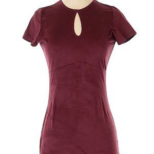Classy burgundy red bodycon dress